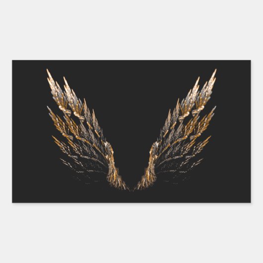 Open Wings Rechteckiger Aufkleber (Vorderseite)