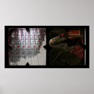 Open Work on Open Red 16 Fotomontage Poster