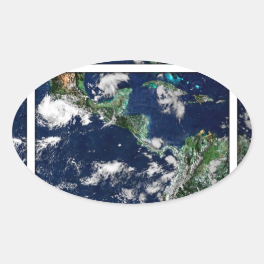 Open World Ovaler Aufkleber (Vorderseite)