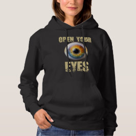 Open Your Eyes, Eyeball Design Hoodie