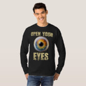 Open Your Eyes, Eyeball Design T-Shirt (Vorne ganz)