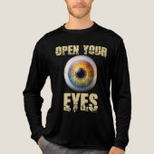 Open Your Eyes, Eyeball Design Tri-Blend Shirt (Vorderseite)