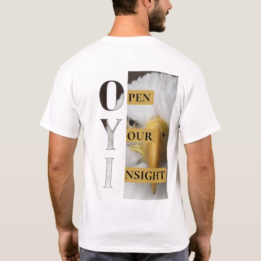 Open Your Insight – Men's Bold Minimalist T-Shirt (Rückseite)