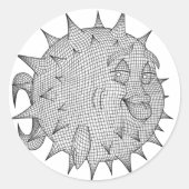 OpenBSD Runder Aufkleber (Vorderseite)