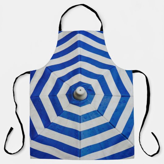 Opened striped umbrella schürze (Vorderseite)