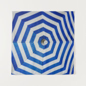 Opened striped umbrella wandteppich (Vorderseite (Horizontal))