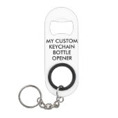 OPENER SCHLÜSSELANHÄNGER FÜR PERSONALISIERTE STAHL MINI FLASCHENÖFFNER (Vorderseite)