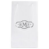 Openface Schriftart-mit Monogramm Unternehmens Kleine Geschenktüte (Vorderseite)