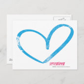 OpenHeart Aqua Postkarte (Vorne/Hinten)