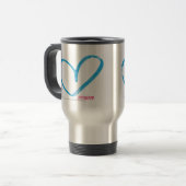 OpenHeart Aqua Reisebecher (Vorderseite Links)