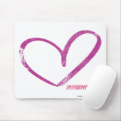 OpenHeart lila Mousepad (Mit Mouse)