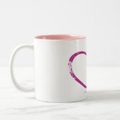OpenHeart lila Zweifarbige Tasse (Links)