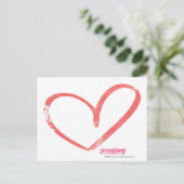 OpenHeart LtPink Postkarte (Stehend Vorderseite)