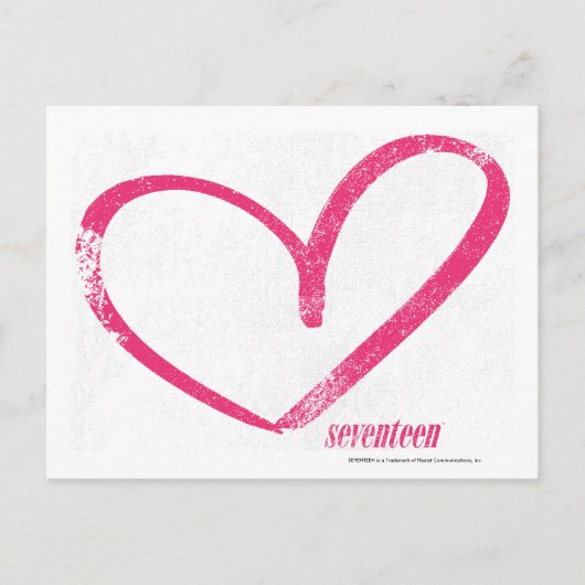 OpenHeart Magenta Postkarte (Vorderseite)