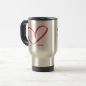 OpenHeart Magenta Reisebecher (Vorderseite Links)