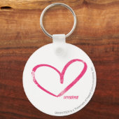 OpenHeart Magenta Schlüsselanhänger (Vorderseite)