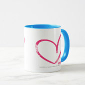 OpenHeart Magenta Tasse (VorderseiteRechts)