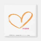 OpenHeart Orange Magnet (Vorne)