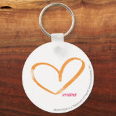 OpenHeart Orange Schlüsselanhänger (Vorderseite)