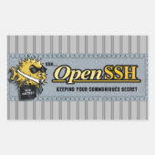 OpenSSH - Stickers für Sysadmins (Vorderseite)