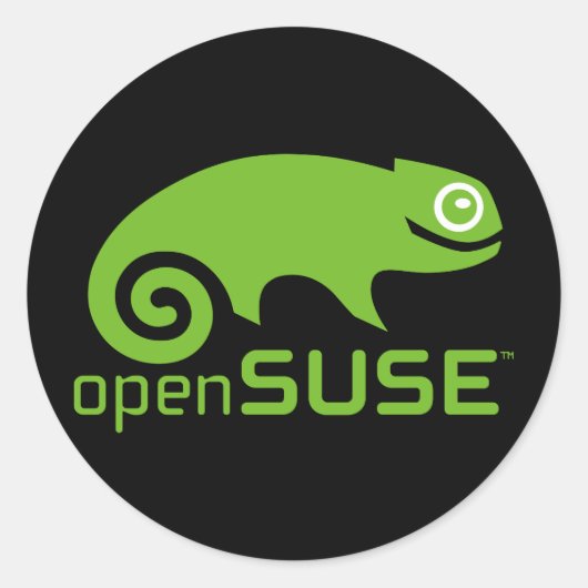 openSUSE-Aufkleber Runder Aufkleber (Vorderseite)