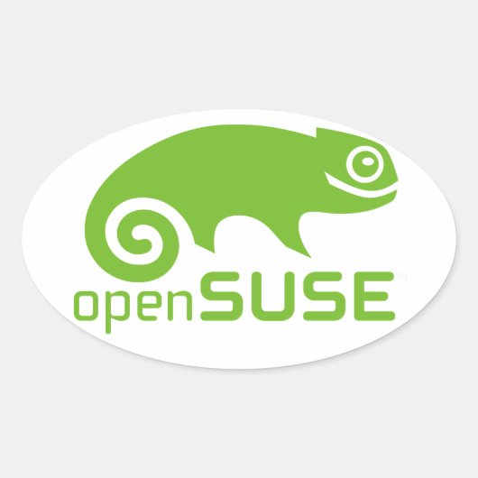 openSuzie Linux Logo Ovaler Aufkleber (Vorderseite)