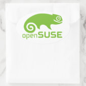 openSuzie Linux Logo Ovaler Aufkleber (Tasche)