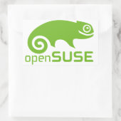openSuzie Linux Logo Rechteckiger Aufkleber (Tasche)