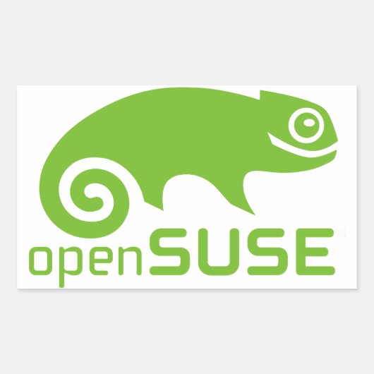 openSuzie Linux Logo Rechteckiger Aufkleber (Vorderseite)