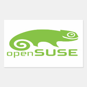 openSuzie Linux Logo Rechteckiger Aufkleber