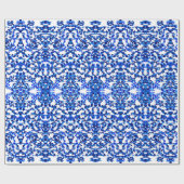 Openwork Muster im Art Chinoiserie Geschenkpapier (Flach)