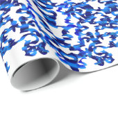 Openwork Muster im Art Chinoiserie Geschenkpapier (Rolleneckpunkt)