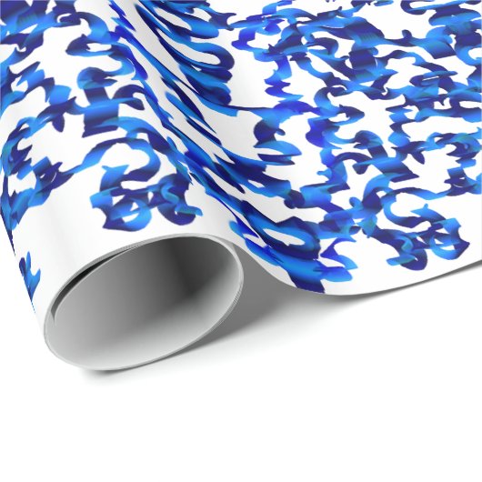 Openwork Muster im Art Chinoiserie Geschenkpapier (Rolleneckpunkt)