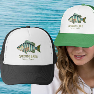 Opeongo Lake Ontario Kanada nautischer Fisch Truckerkappe