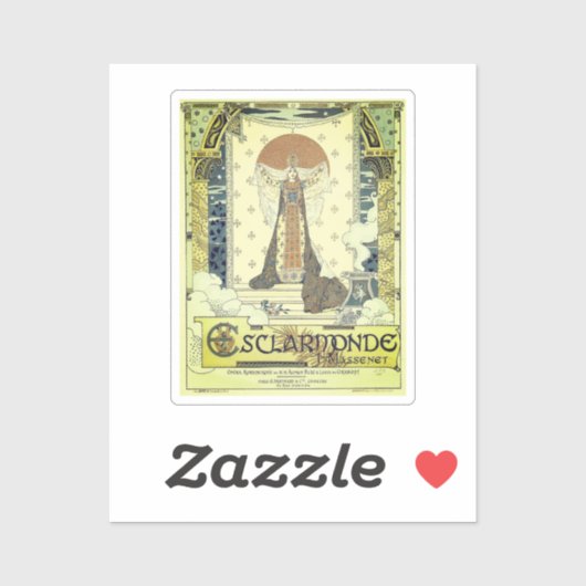 Oper Esclarmonde Aufkleber (Blatt)