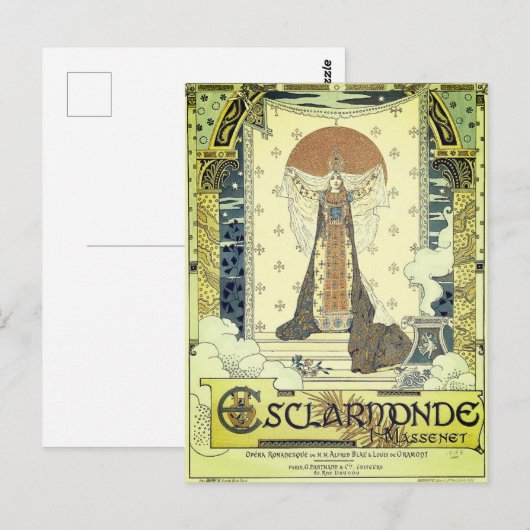 Oper Esclarmonde Postkarte (Vorne/Hinten)