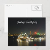 Oper frontal sydney postkarte (Vorne/Hinten)