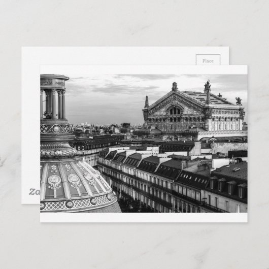 Oper Garnier, Paris, Frankreich Postkarte (Vorne/Hinten)