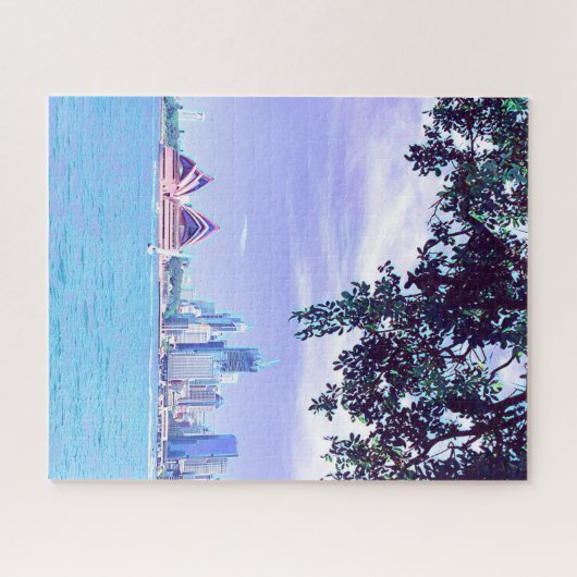 Oper House Sydney Blick auf den Hafen Puzzle (Horizontal)