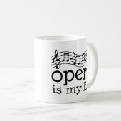 Oper ist mein Leben Kaffeetasse (VorderseiteRechts)