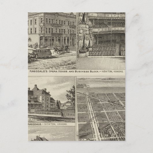 Oper, Kansas Postkarte (Vorderseite)