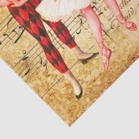 Oper mit französischer Handschrift Seidenpapier (Detail)