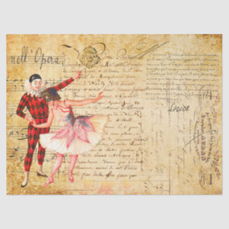 Oper mit französischer Handschrift Seidenpapier