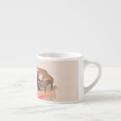 Oper und Expresso - anthropomorphes Gesang-Schwein Espressotasse (Rechts)