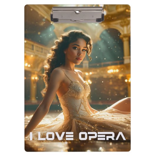 OPERA - BALLETT - ICH LIEBE OPER KLEMMBRETT (Vorderseite)