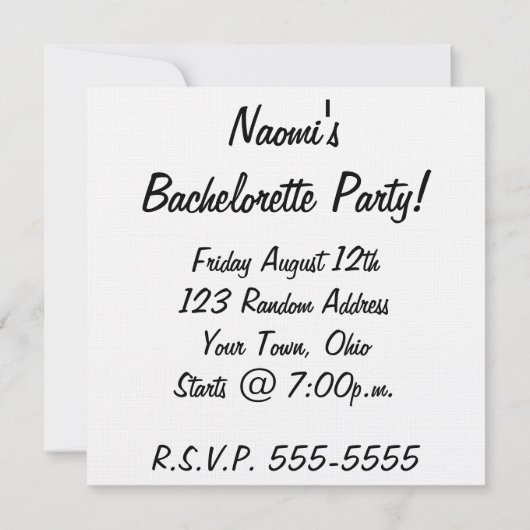 Opera Binoculars Einladung (Rückseite)