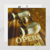 Opera Binoculars Einladung (Vorne/Hinten)