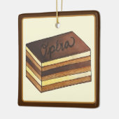 Opéra Cake French Patisserie Dessert Keramikornament (Links)