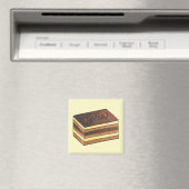 Opéra Cake French Patisserie Dessert Magnet (In Situ (Geschirrspüler))