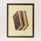 Opéra Cake French Patisserie Dessert Puzzle (Vertikal)